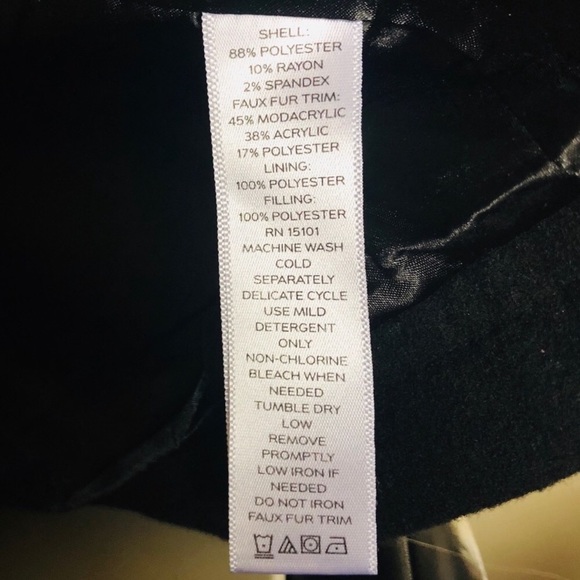 Liz Claiborne Black Quilted Anorak Winter Jacket - Picture 6 of 7